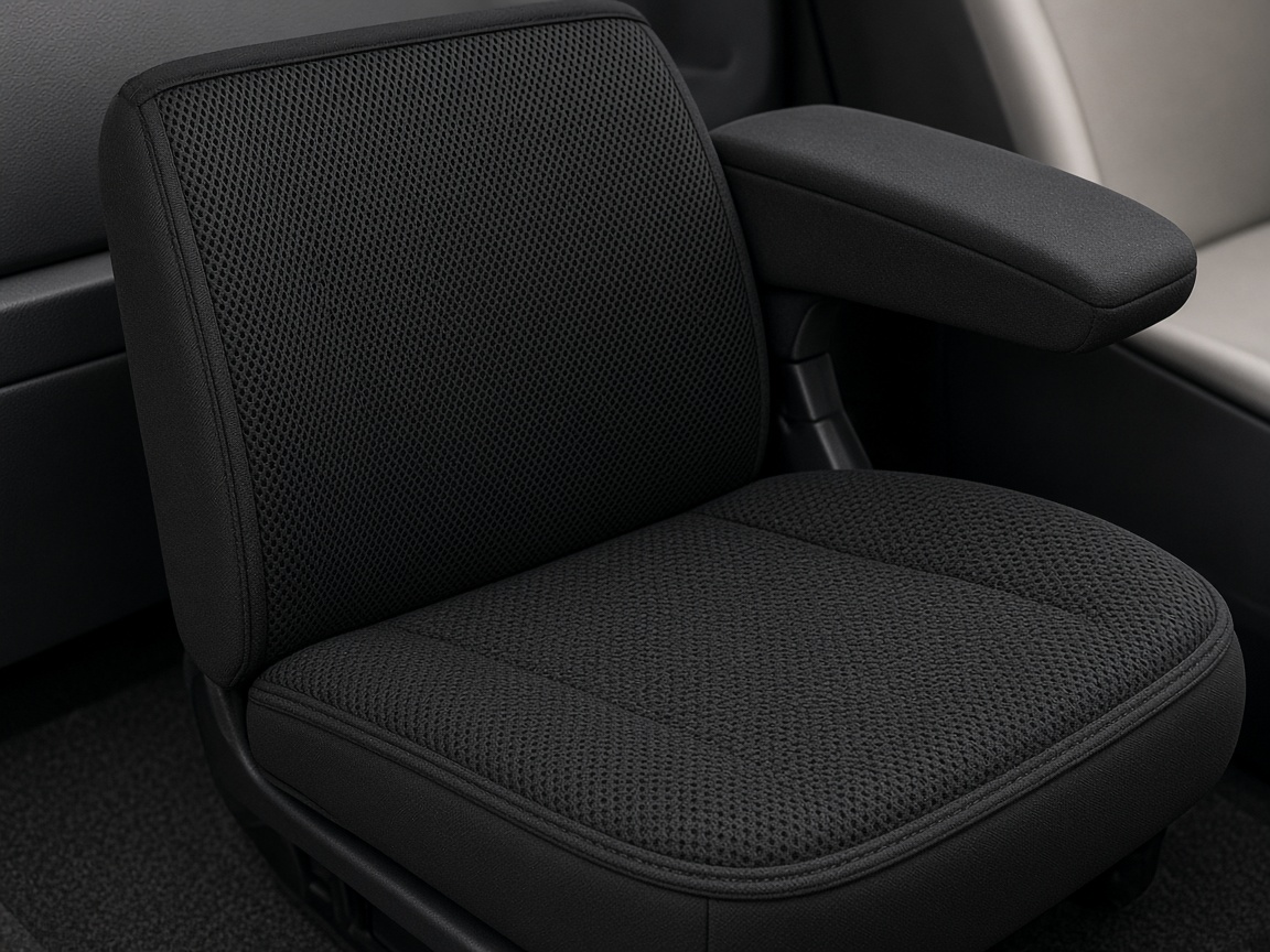 Black mesh summer seat cover